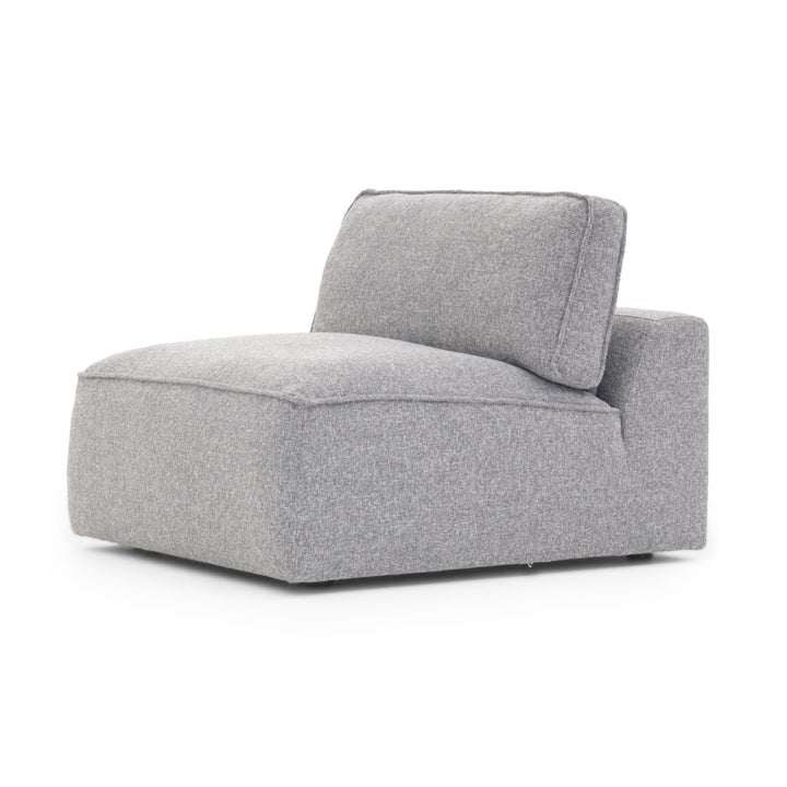Nash Modular Armless Chair Dark Grey