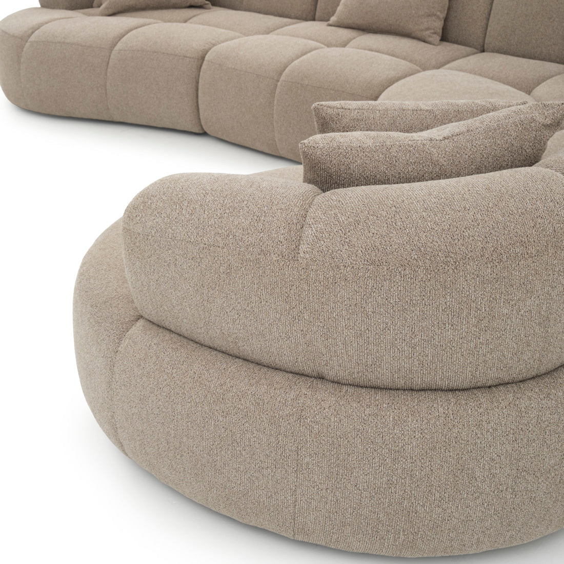 Edwina Fabric Modular Set Taupe