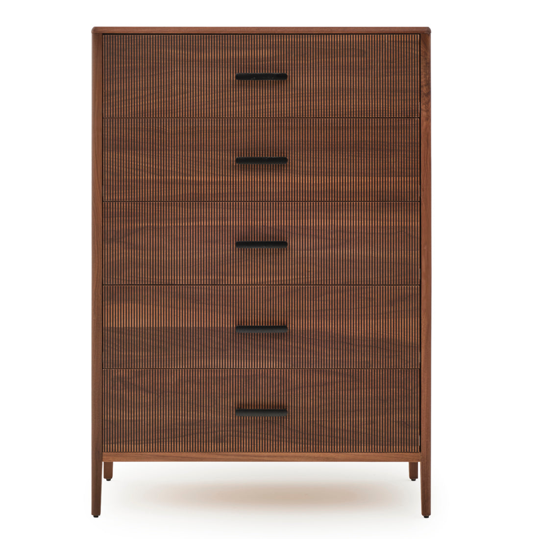 Edriana 5-Drawer Chest Dark Brown