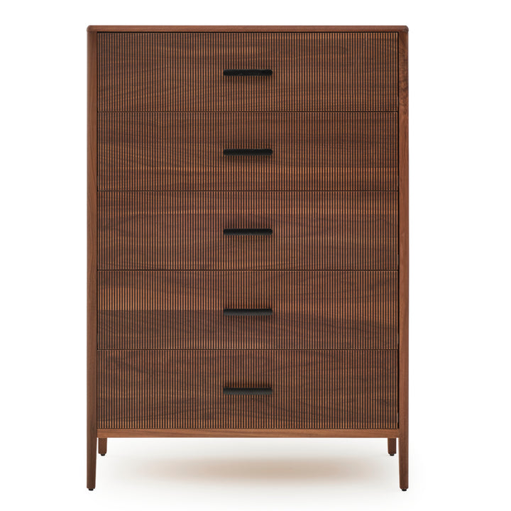 Edriana 5-Drawer Chest Dark Brown
