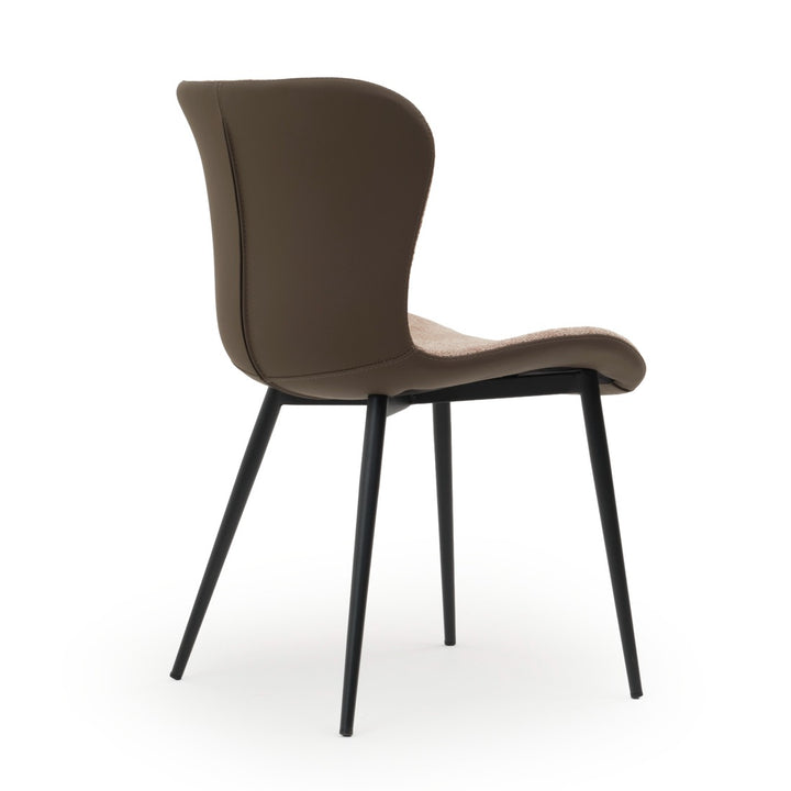 Ebina Fabric Chair Dark Brown