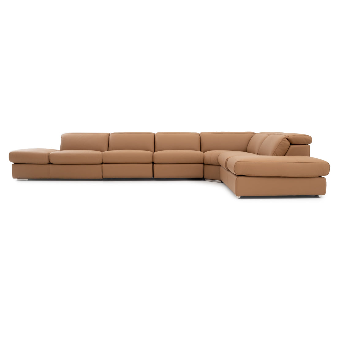 Whitmore Reclining Sectional Sofa Cognac