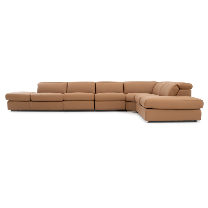 Whitmore Reclining Sectional Sofa Cognac