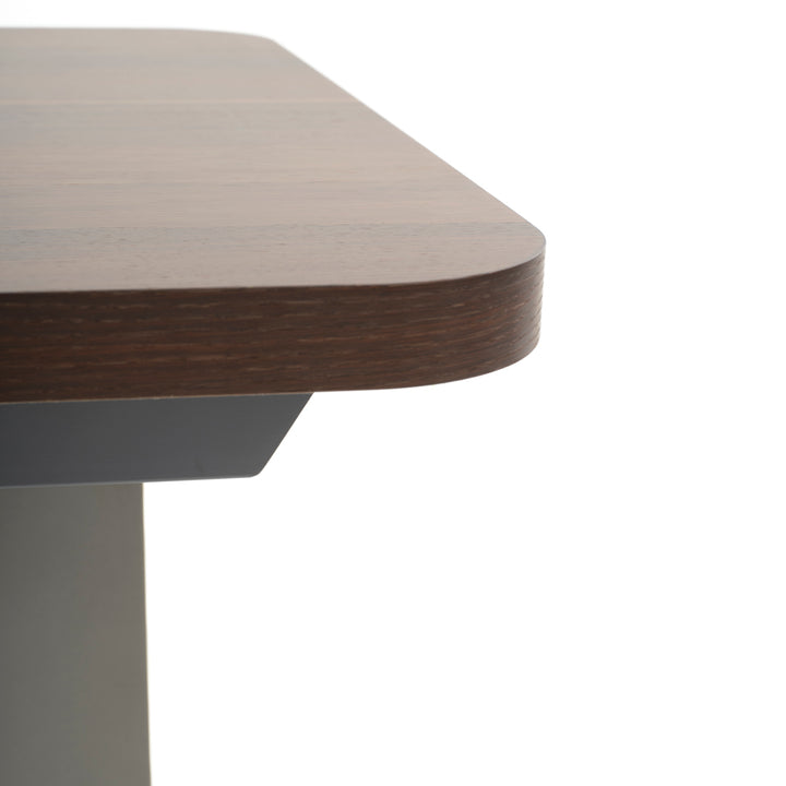 Wadena Extendable Dining Table Dark Brown