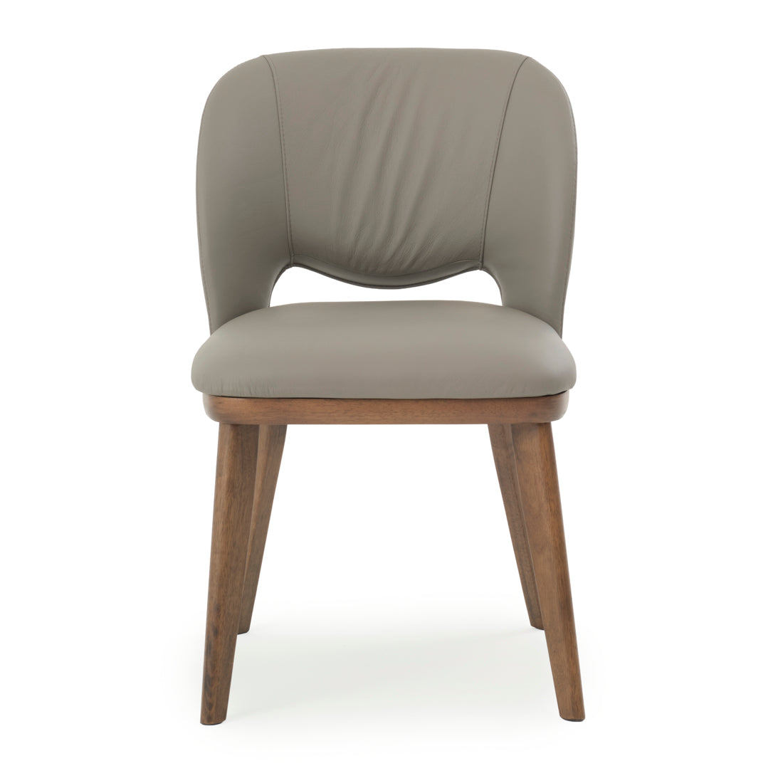 Ewana Leather Chair Dark Grey