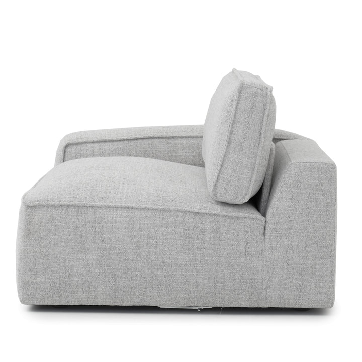 Nash Modular Left Chair Light Grey