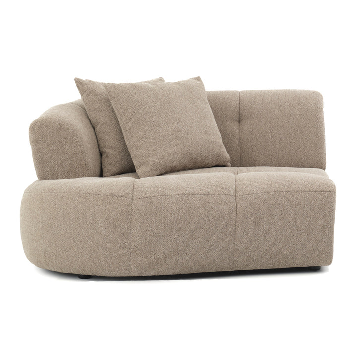 Edwina Modular Left Loveseat Taupe