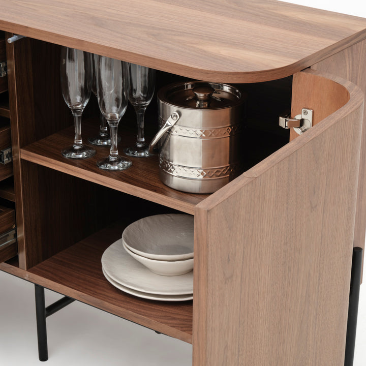 Easton Wood Sideboard Dark Brown