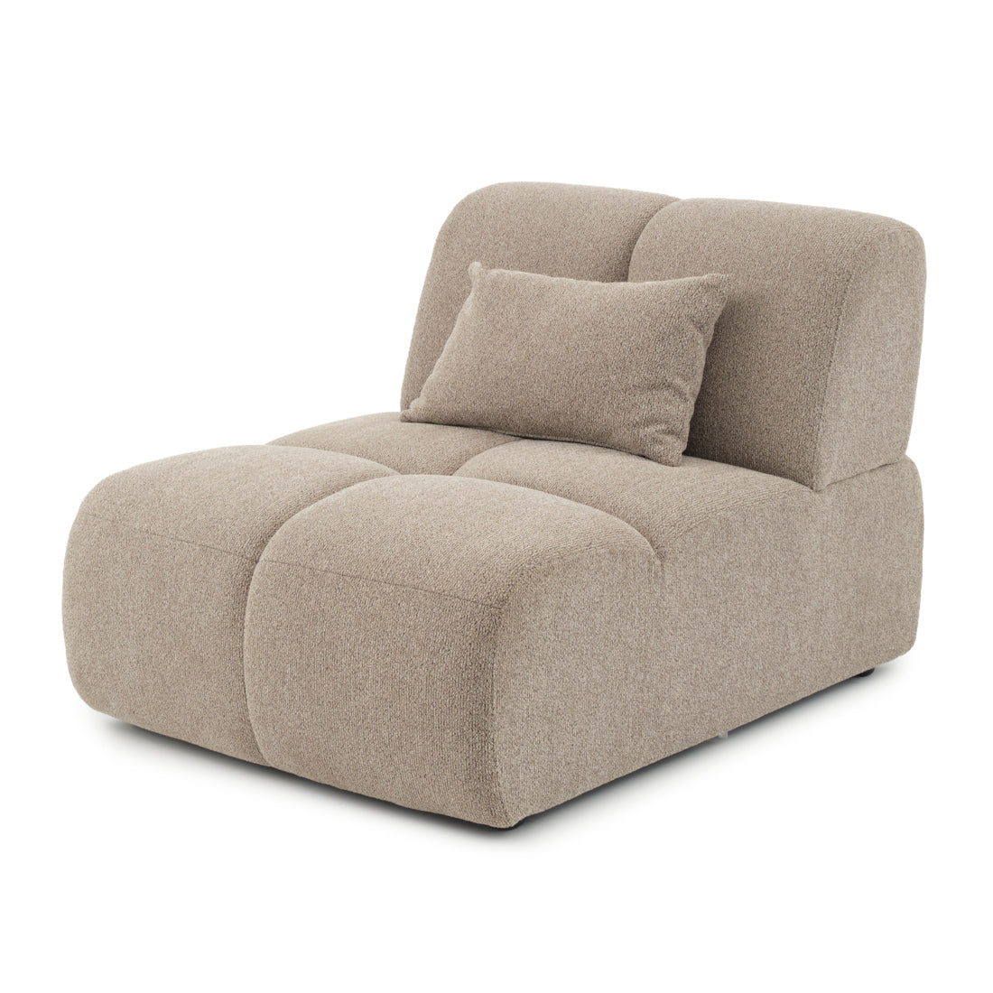 Edwina Modular Armless Chair Taupe