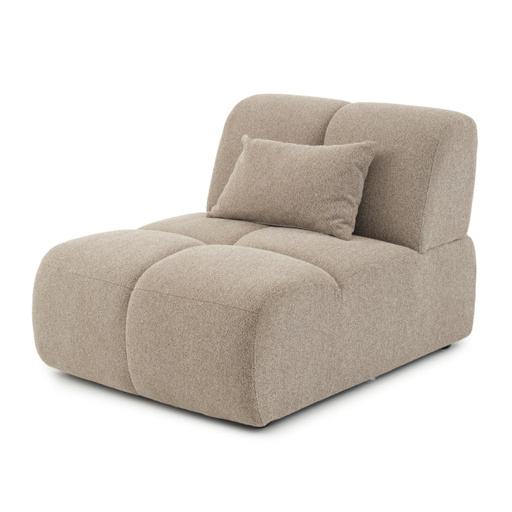 Edwina Modular Armless Chair Taupe