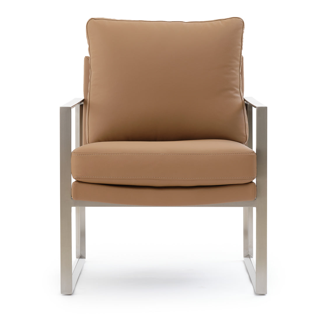 Everton Leather Accent Chair Cognac