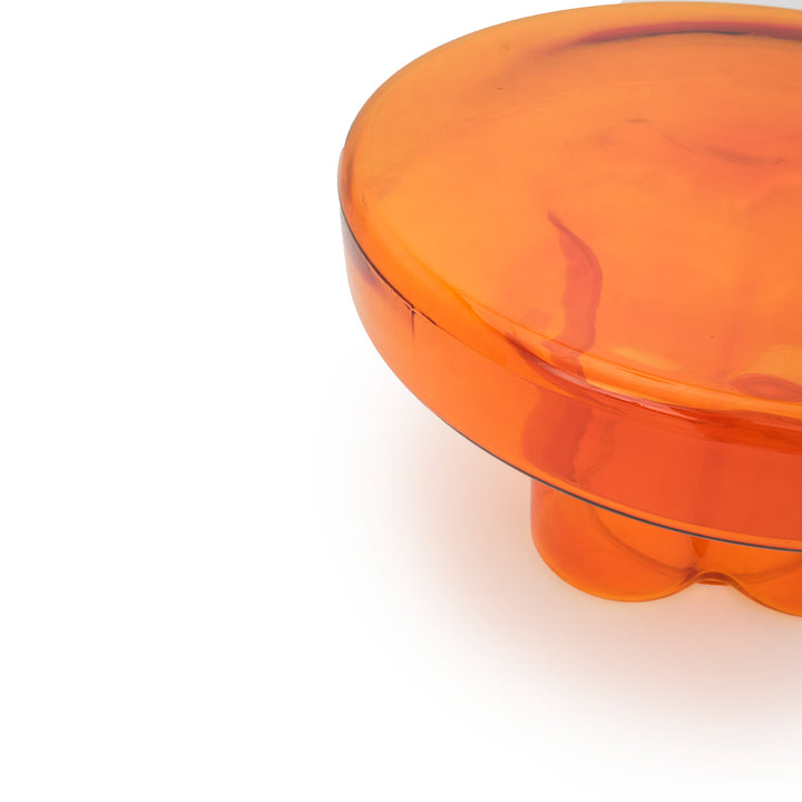 Eira Glass Coffee Table Orange