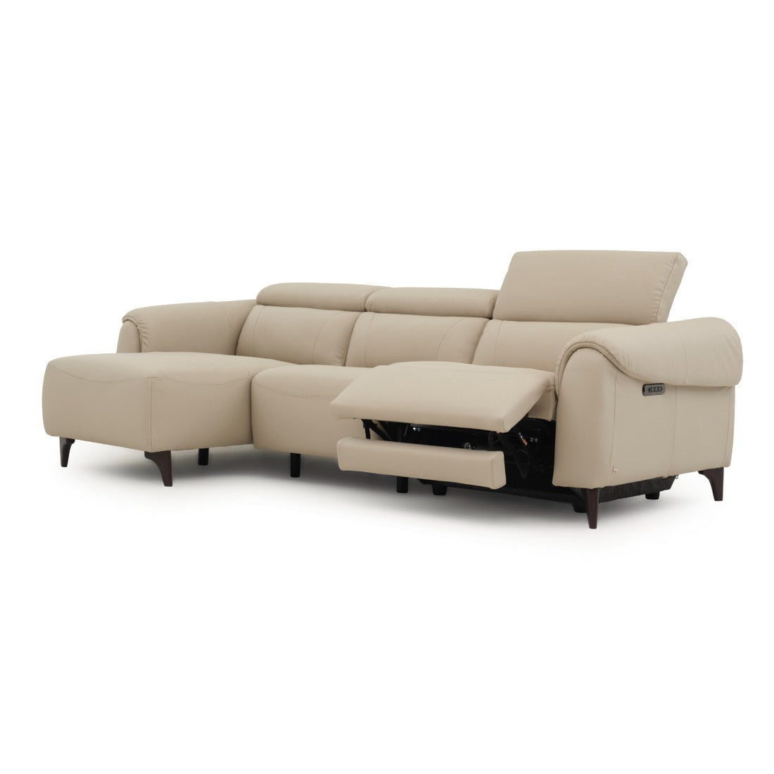 Nevali Reclining Sectional Sofa Beige