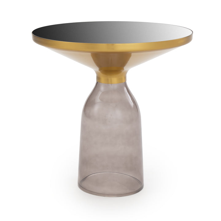 Wanya Glass End Table Black