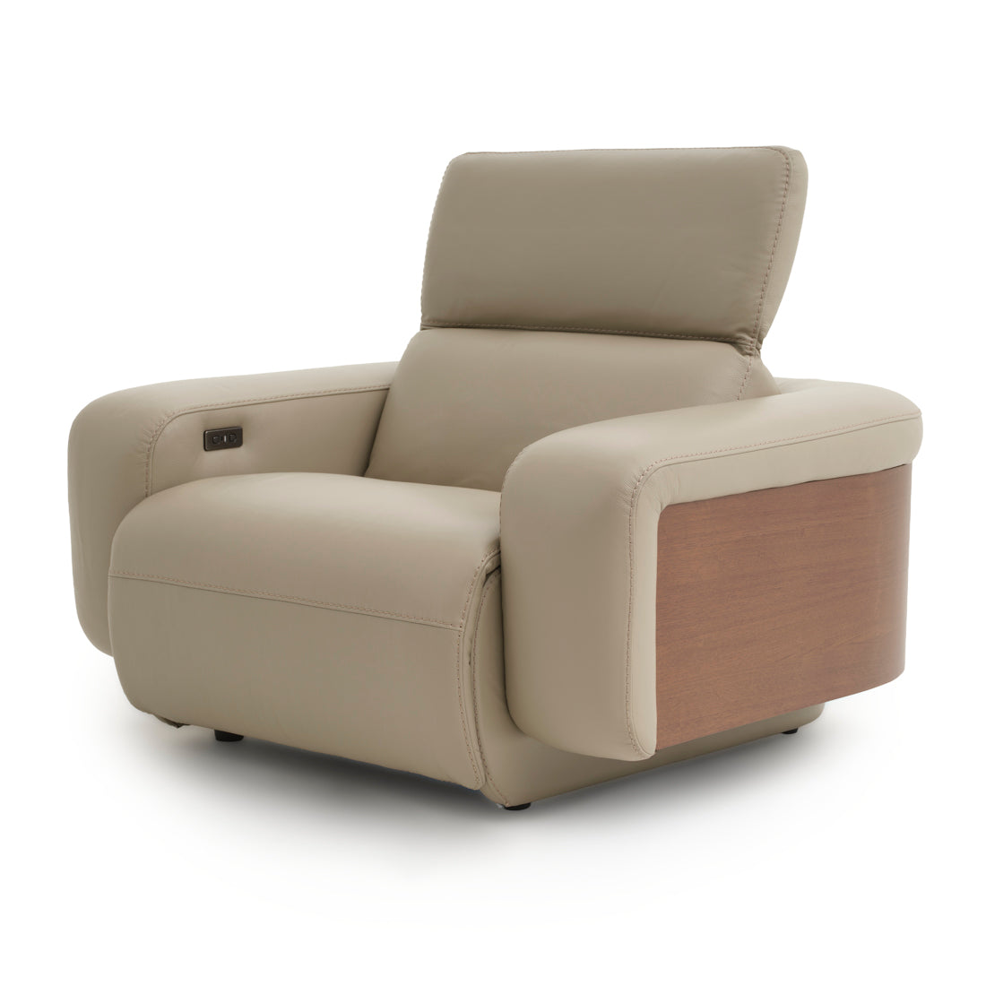 Eltha Reclining Accent Chair Taupe