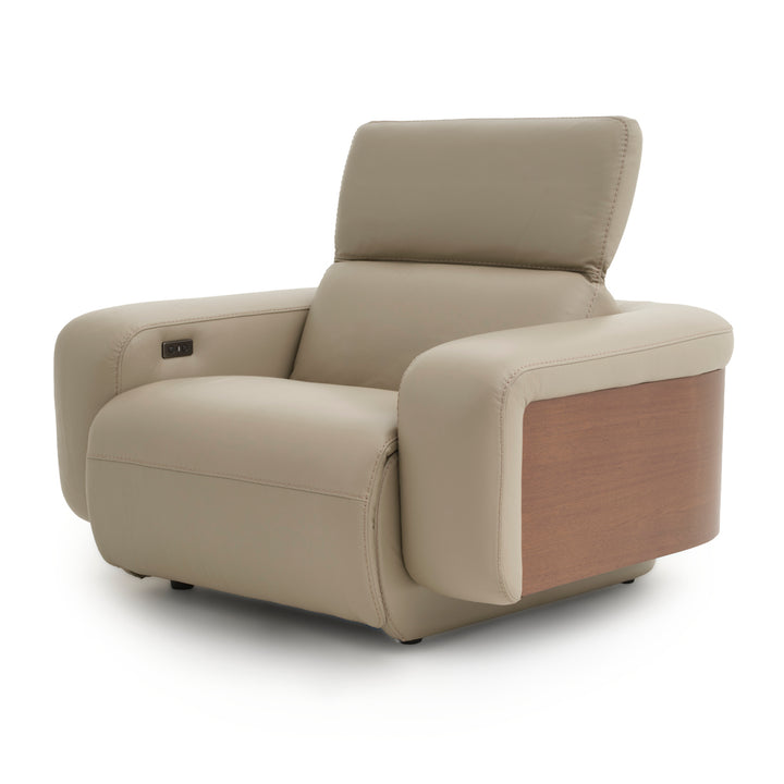 Eltha Reclining Accent Chair Taupe