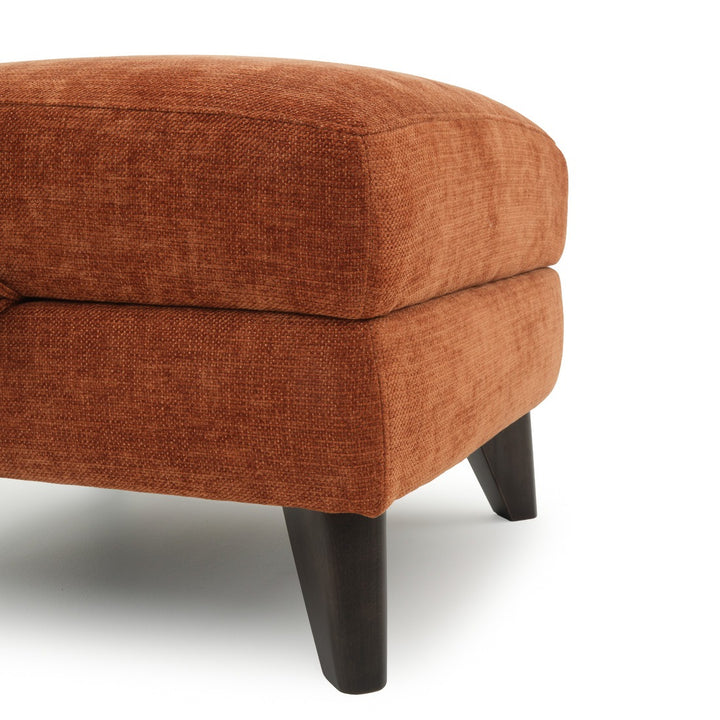 Nilani Ottoman with Storage Orange