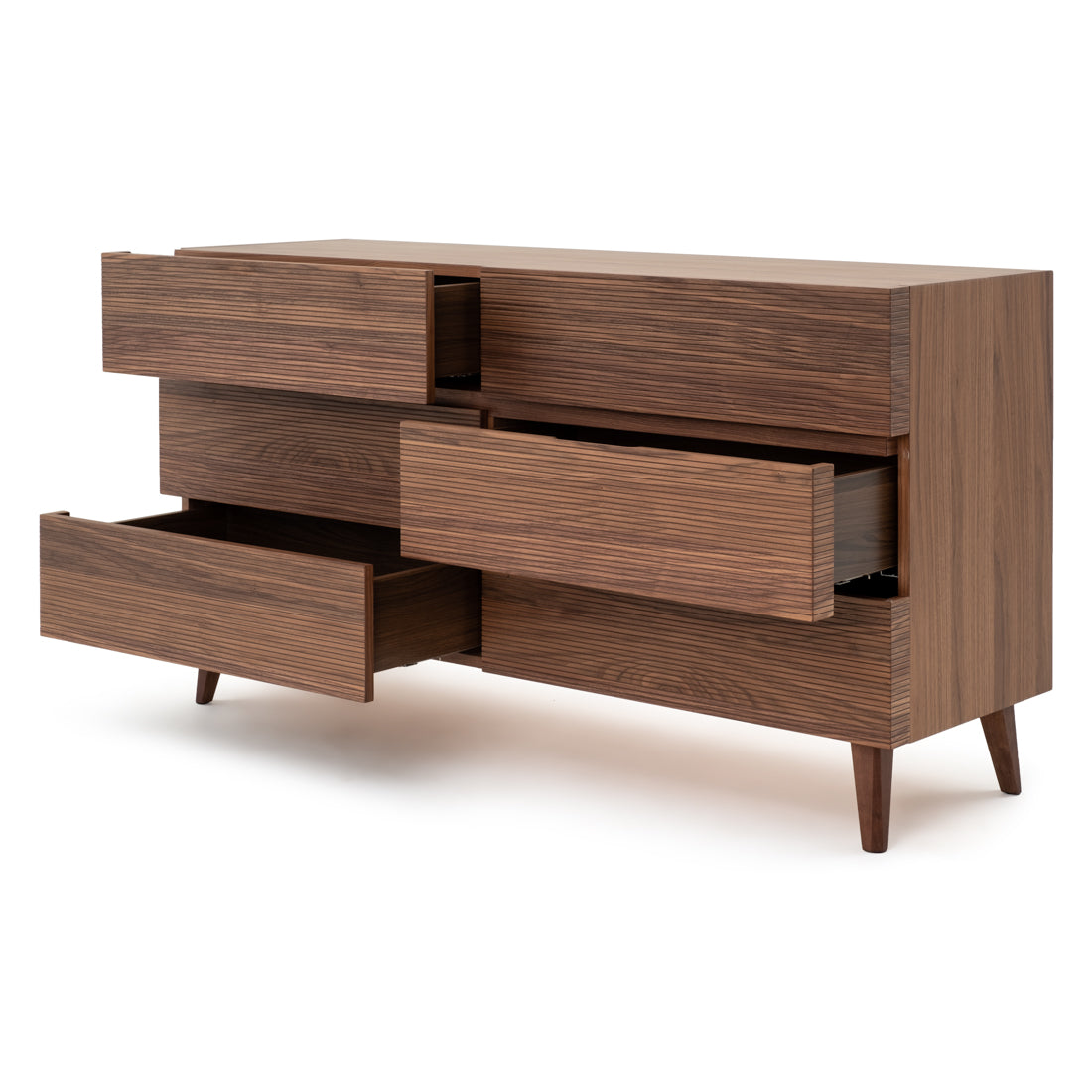 Eckhart 6-Drawer Dresser Dark Brown