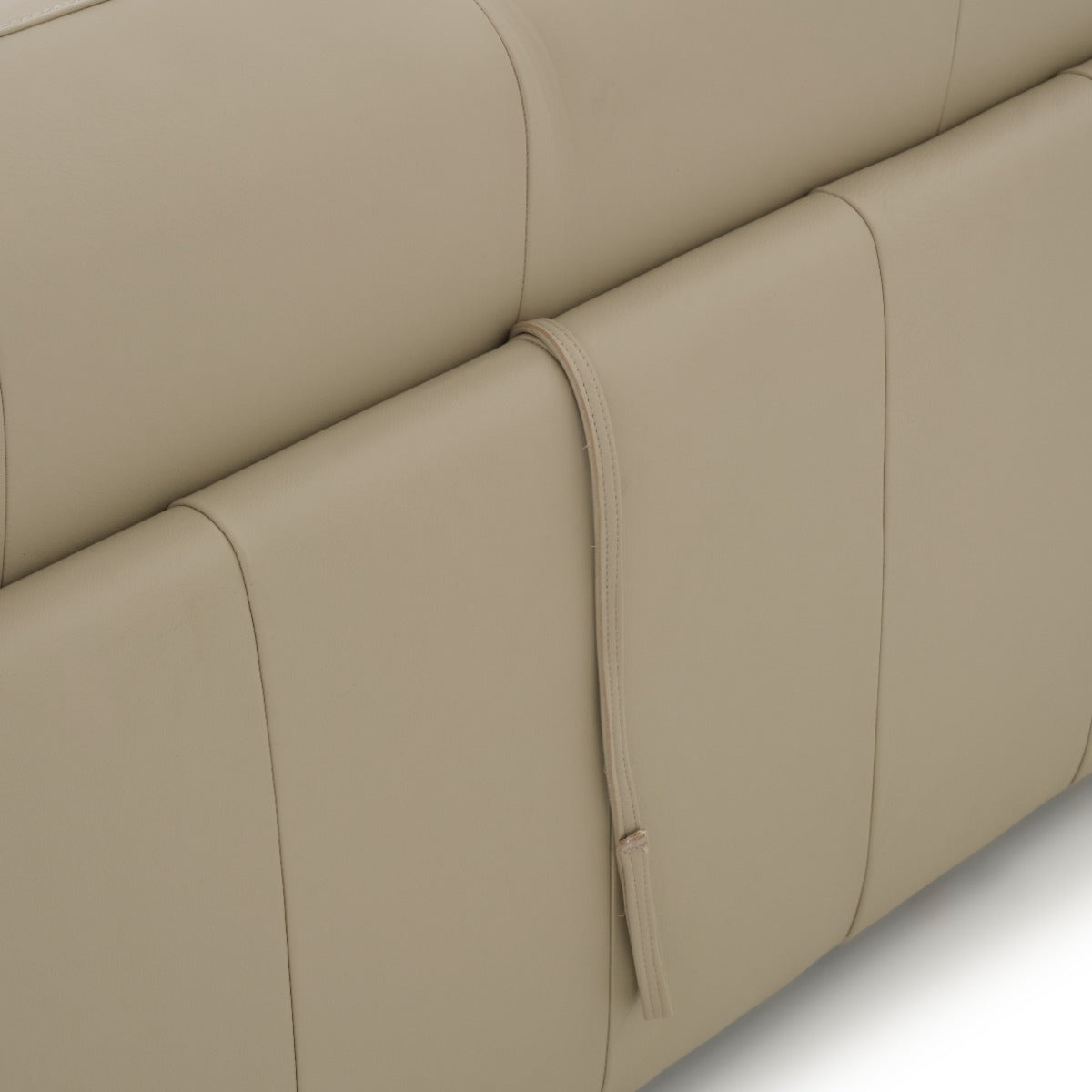 Narita Leather Double Sofa-Bed Beige