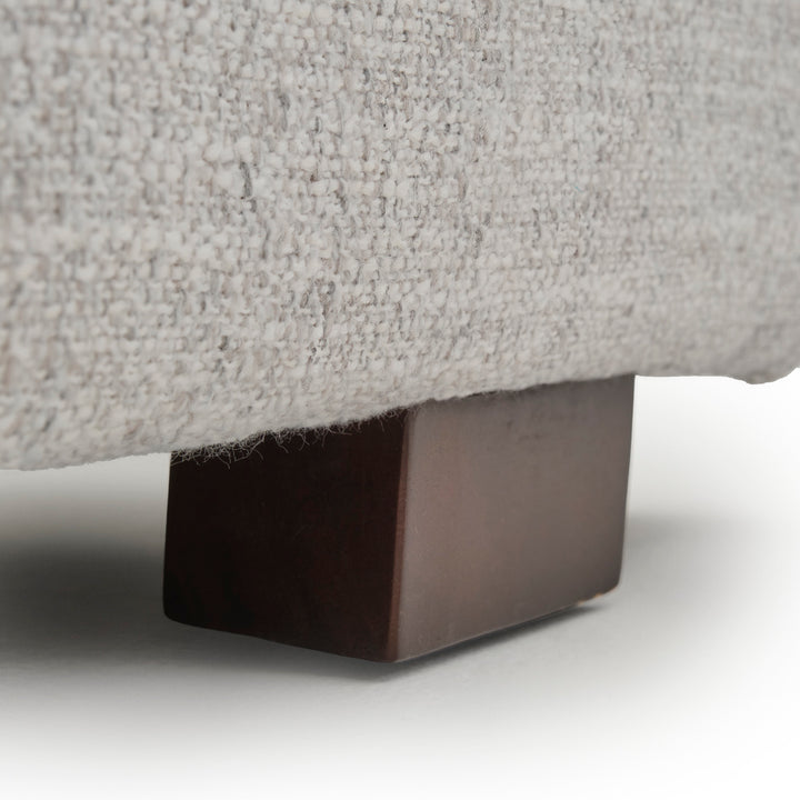 Elisha Fabric King Bed Light Grey