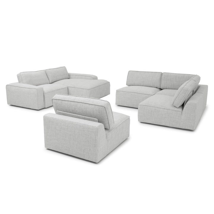 Nash Fabric Modular Set Light Grey