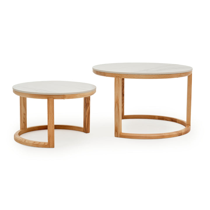 Eli Ceramic Nesting Table White