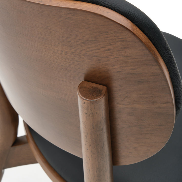 Elinor Leather Chair Dark Brown