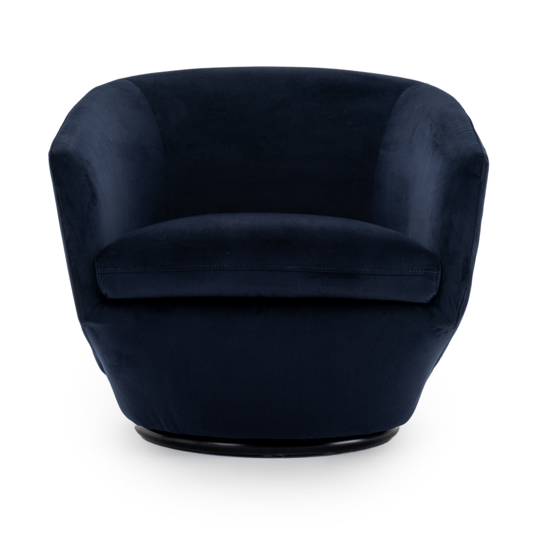 Wyle Swivel Accent Chair Dark Blue