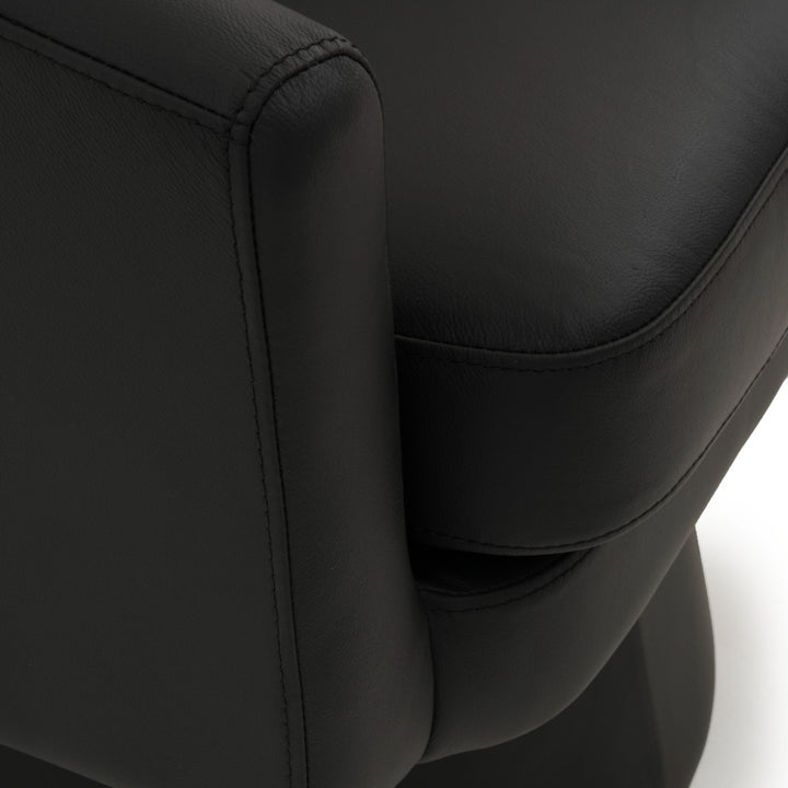 Wesel Swivel Accent Chair Black