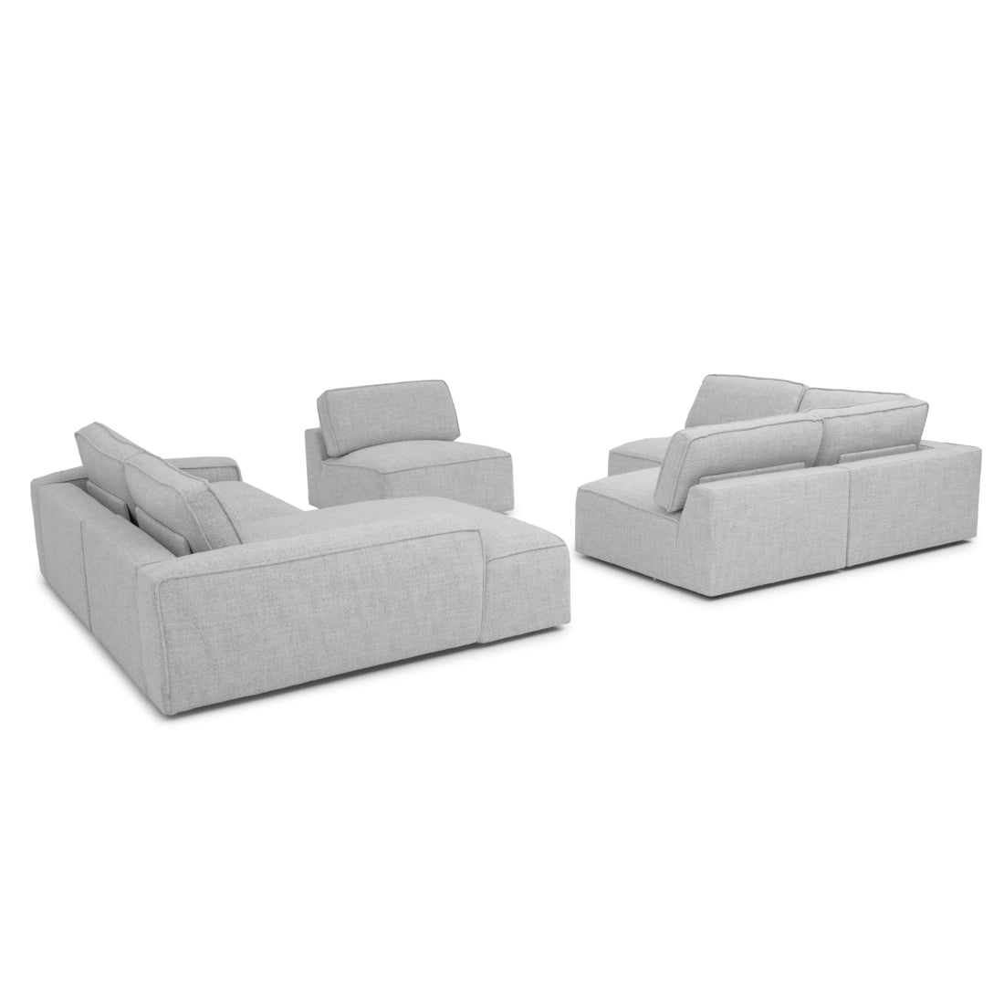 Nash Fabric Modular Set Light Grey