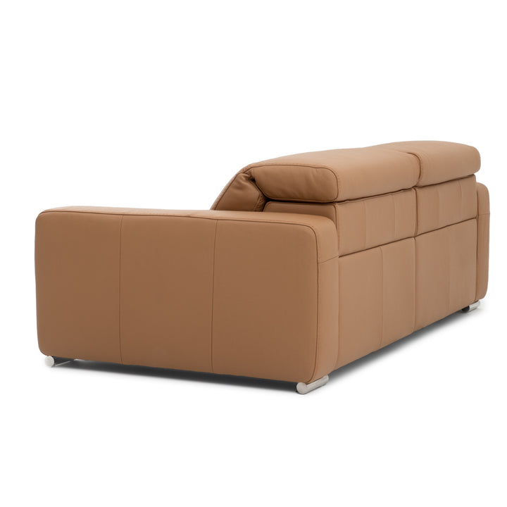 Whitmore Leather Reclining Sofa Cognac