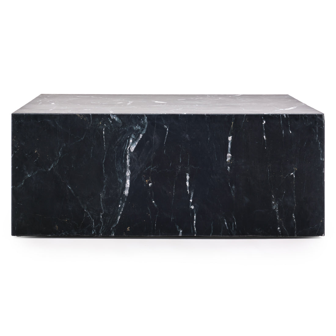 Nabby Marble Coffee Table Black