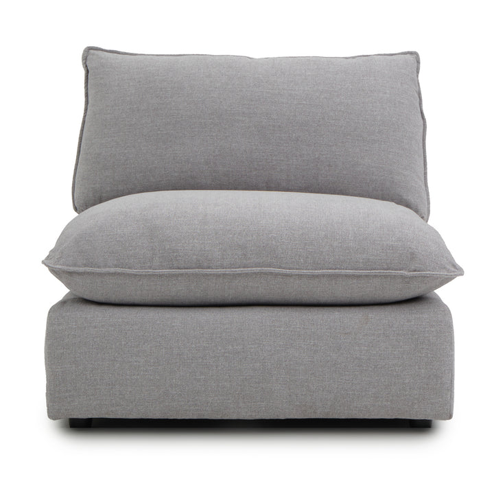 Neo Modular Armless Chair Light Grey
