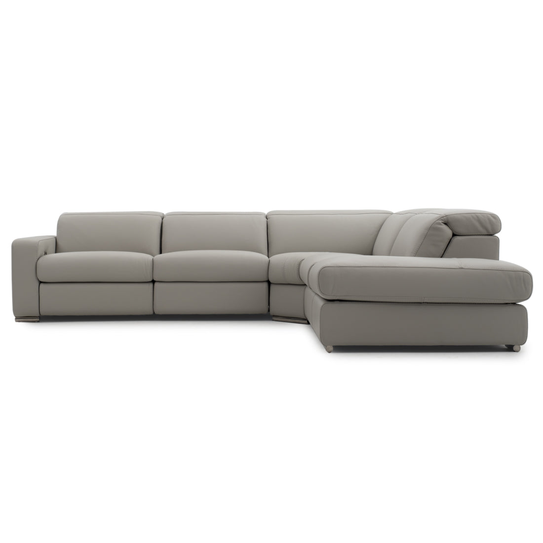 Whitmore Reclining Sectional Sofa Light Grey