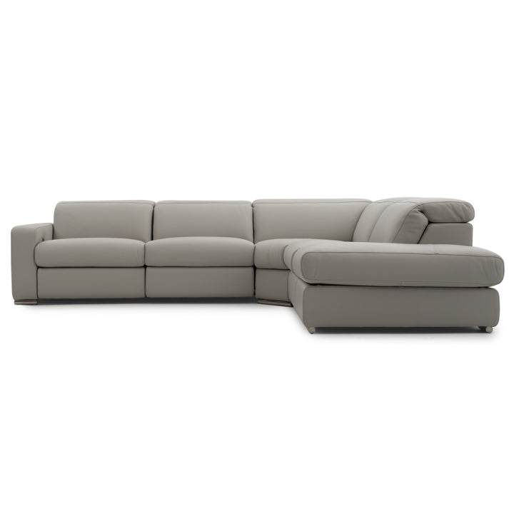 Whitmore Reclining Sectional Sofa Light Grey