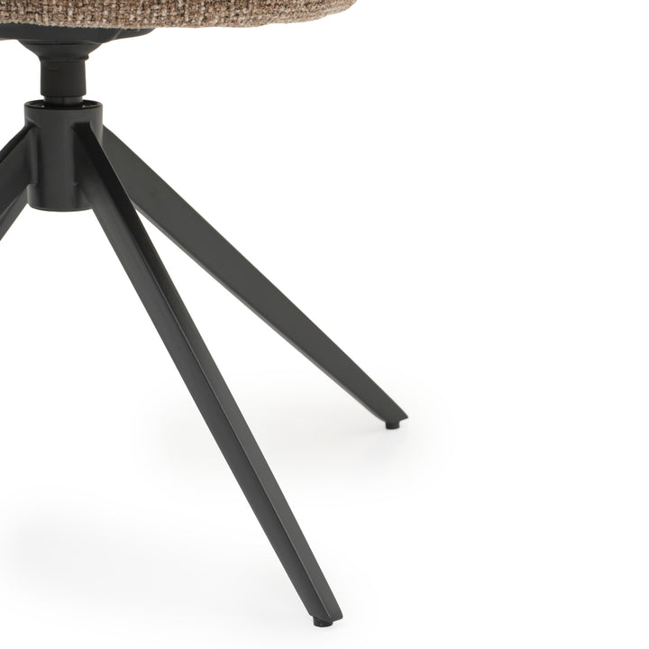 Elista Swivel Armchair Light Brown
