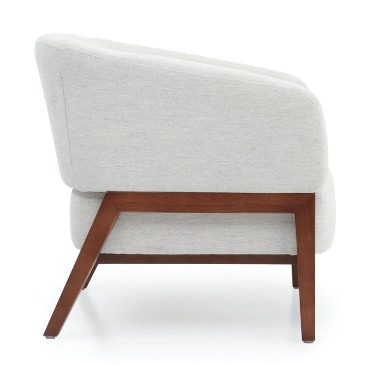 Noa Fabric Accent Chair Light Grey