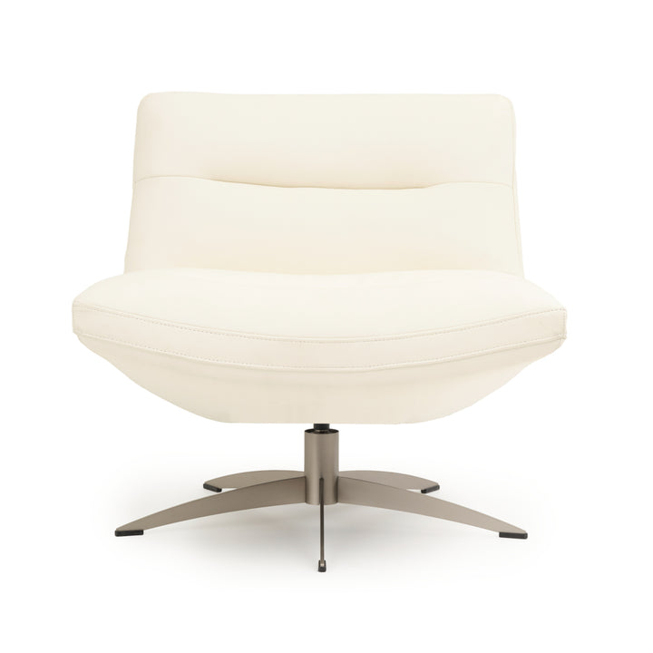 Windy Swivel Accent Chair White