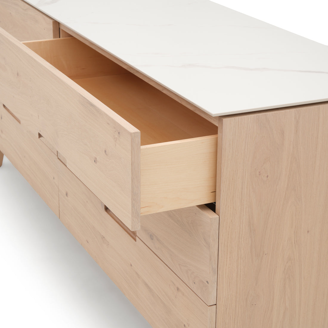 Elaina 6-Drawer Dresser Light Brown