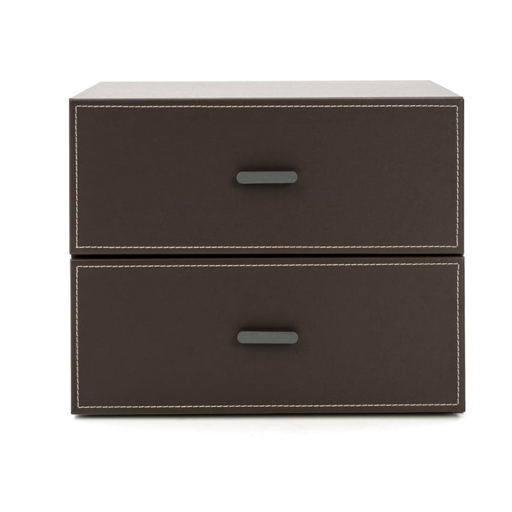 Neghan Wood Bookcase Dark Brown