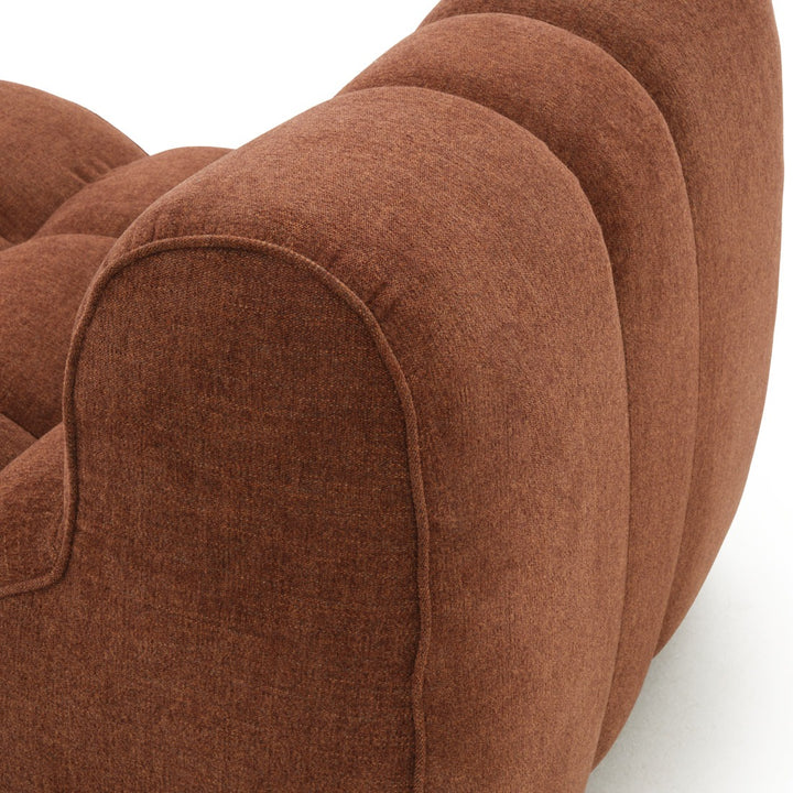 Nissima Fabric Accent Chair Dark Brown