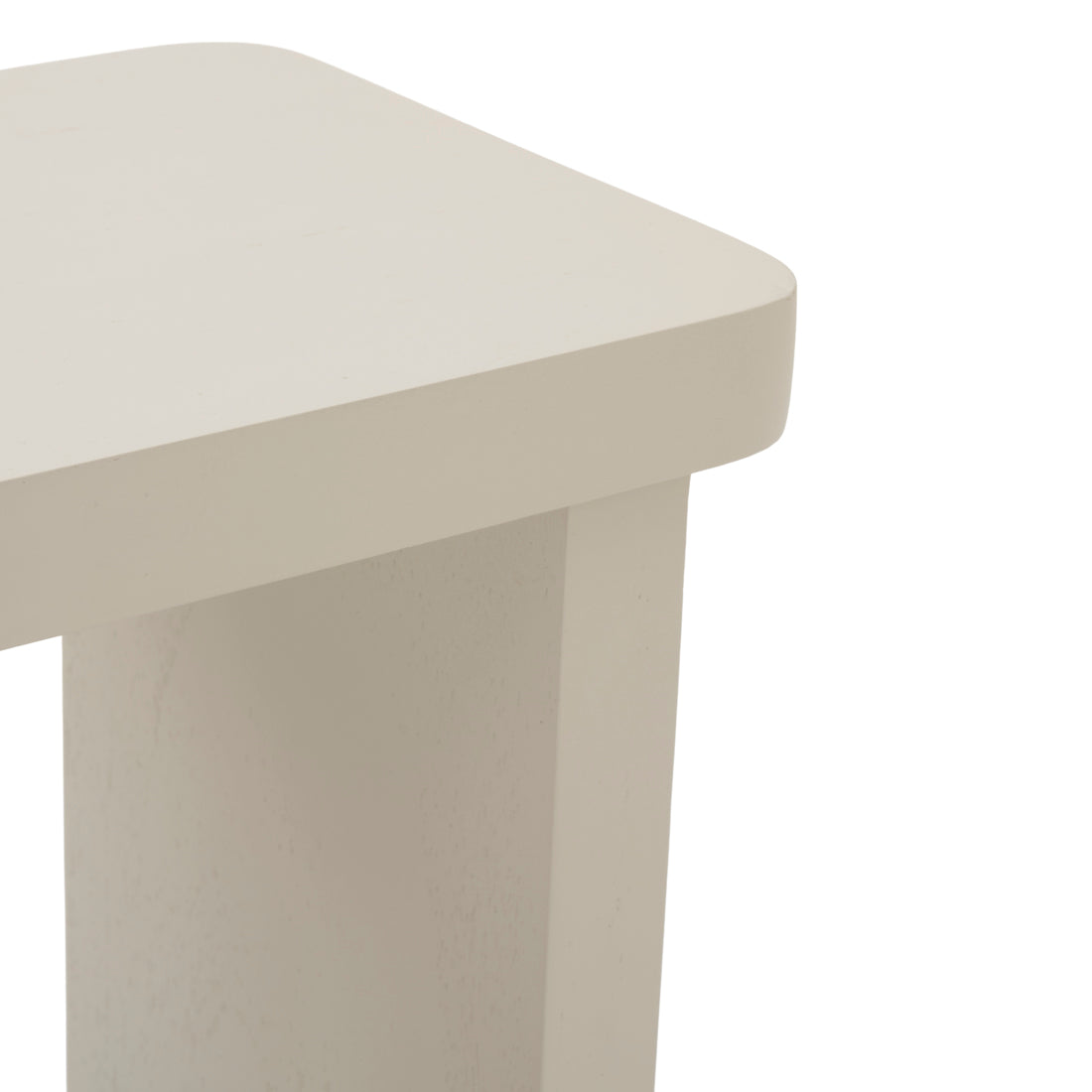 Siya Wood Accent Table White