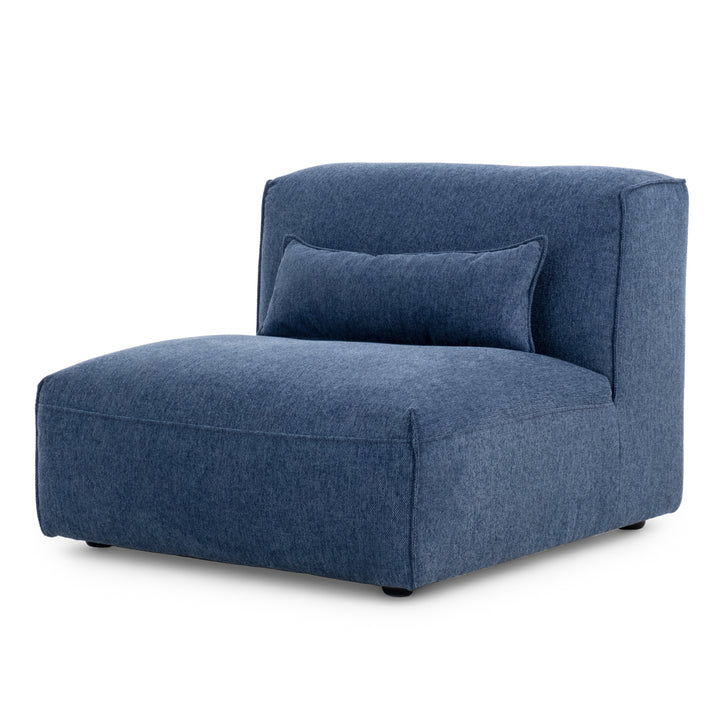 Ellemia Modular Armless Chair Dark Blue