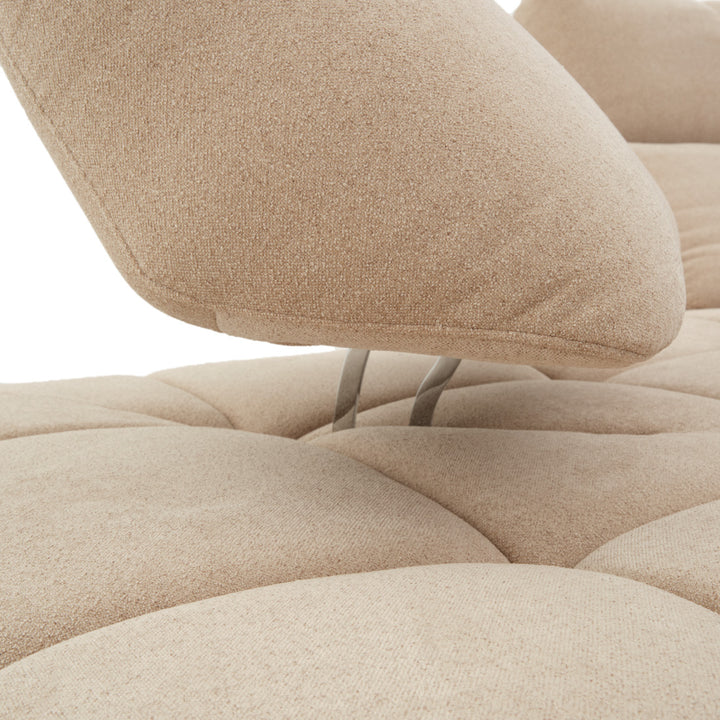 Nerida Fabric Sectional Sofa Beige