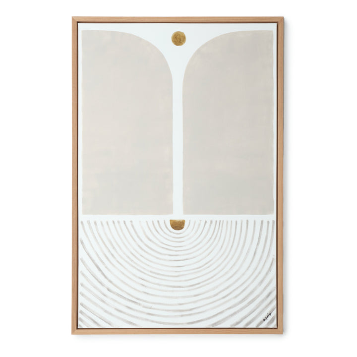Nomadi Painting on Canvas Beige