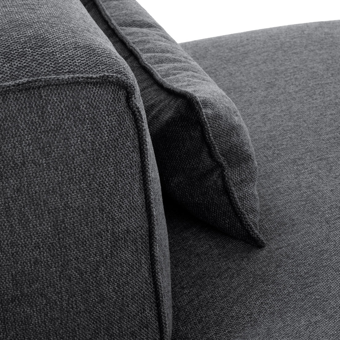Ellemia Modular Chair W. Left Bumper Dark Grey