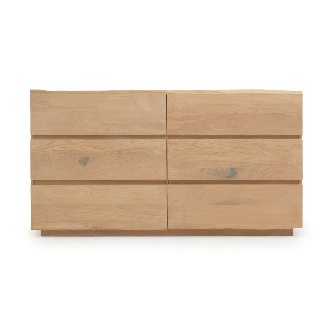 Noemi 6-Drawer Dresser Light Brown