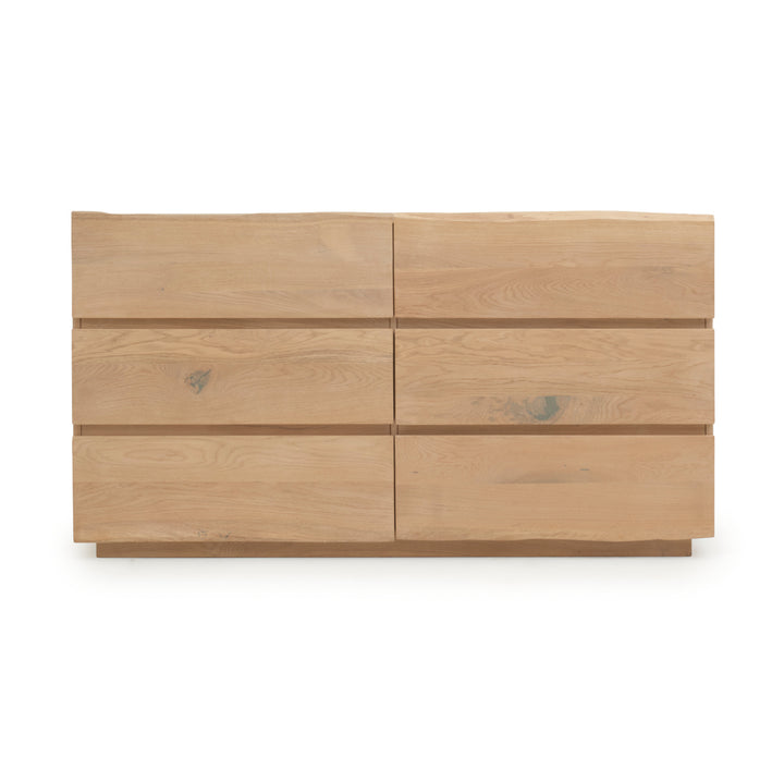 Noemi 6-Drawer Dresser Light Brown