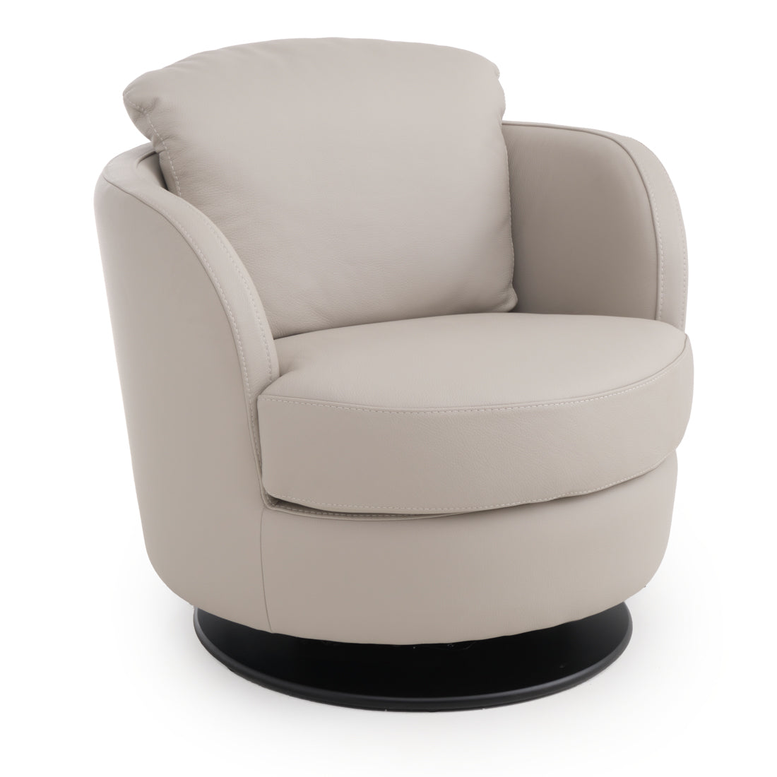 Wedia Swivel Accent Chair Light Grey