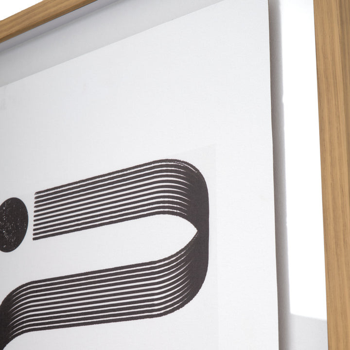 Elsie Print on Canvas Black & White